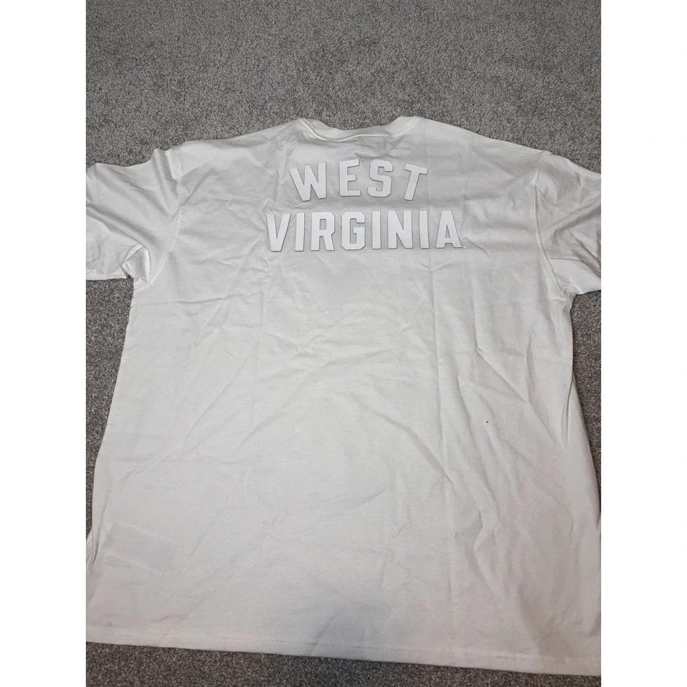 Nike Men's White West Virginia Mountaineers 2-Hit Statement Max90 T'Shirt Sz XL
